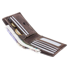 Коричневый мужской кошелек Visconti 707 - Shield (oil brown) -  Visconti