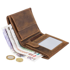 Светло-коричневый многофункциональный мужской кошелек Visconti 709 Rifle (Oil Tan) - Visconti