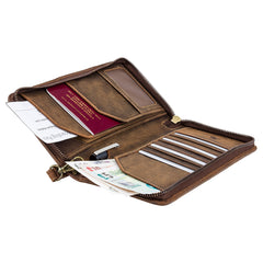 Мужской клатч (тревелер) Visconti 728 Wing (Oil Tan) -  Visconti