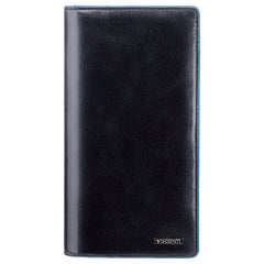 Купюрник черного цвета с синими декором Visconti ALP88 Jean-Paul (Black) - Visconti