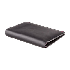 Компактный мужской кошелек без монетницы Visconti AP60 Thun (Black/Burgundy) - черный\бургунди - Visconti