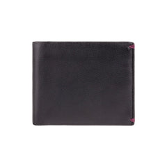 Классический черный мужской кошелек с монетницей Visconti AP62 Montreux (Black/Burgundy) -  Visconti
