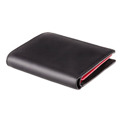 Мужской кошелек с оранжево-красным декором Visconti BD22 Dr. No (Black/Orange) - Visconti