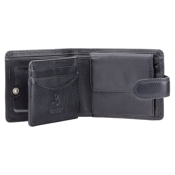 Visconti HT10 Knightsbridge (black) - черный мужской кошелек на