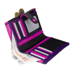 Кошелек женский МIMI M87 Malibu (blk/multi) -  Visconti