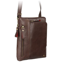Коричневая мужская сумка на плечо Visconti ML20 Roy (Brown) - гладкая кожа - Visconti