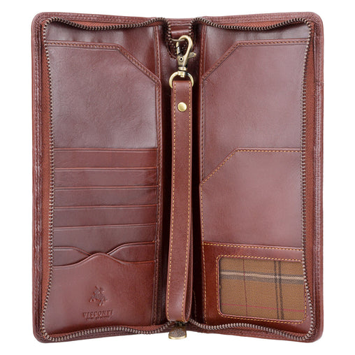 Мужской клатч (тревелер) Visconti MZ101 Wing (brown) -  Visconti
