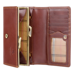 Классический коричневый женский кошелек Visconti MZ12 Maria (Brown) - Visconti