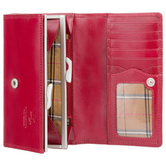 Классический красный женский кошелек Visconti MZ12 Maria (Red) - Visconti