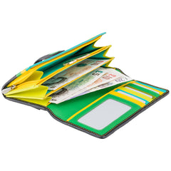 Женский кошелек в лаймовый горошек Р2 Neptune (lily pad) - Visconti