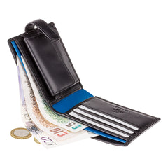Мужской кошелек Visconti PM100 Vincent (black/cobalt) - Visconti