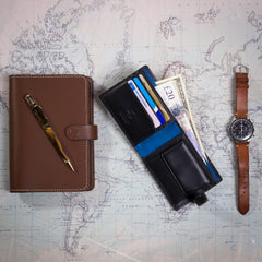 Мужской кошелек Visconti PM100 Vincent (black/cobalt) - Visconti