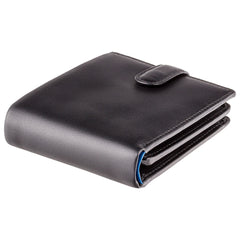 Мужской кошелек Visconti PM102 Leonardo (black/cobalt) - Visconti