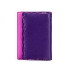 Компактный женский кошелек в три сложения RB39 Biola (Berry/Multi), розовый -  Visconti