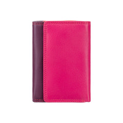 Компактный женский кошелек в три сложения RB39 Biola (Plum/Multi), сливовый -  Visconti