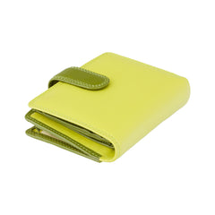 Лаймовый компактный женский кошелек Visconti RB40 Bali (Lime/Multi) - Visconti