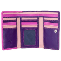 Розовый женский кошелек Visconti RB43 Bora (Berry/Multi) - Visconti