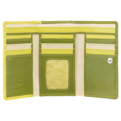 Лаймовый женский кошелек Visconti RB43 Bora (Lime/Multi) -  Visconti