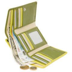 Лаймовый женский кошелек Visconti RB43 Bora (Lime/Multi) -  Visconti