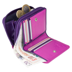 Розовый маленький женский кошелек RB53 Hawaii (Berry/Multi) -  Visconti