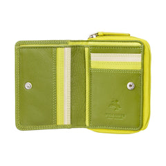 Лаймовый маленький женский кошелек RB53 Hawaii (Lime/Multi) -  Visconti