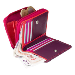 Сливовый маленький женский кошелек RB53 Hawaii (Plum/Multi) - Visconti