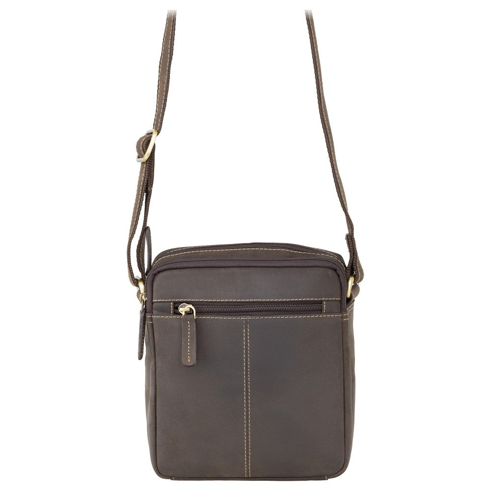 Маленькая коричневая сумка Visconti S8 (oil brown) -  Visconti