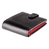 Чорно-червоний чоловічий гаманець на застібці Visconti TR35 Atlantis (Black/Red)