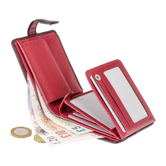 Черно-красный мужской кошелек на застежке Visconti TR35 Atlantis (Black/Red) - Visconti