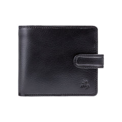 Черный мужской кошелек на кнопке TSC41 Massa (Black) - Visconti
