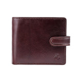 Коричневый мужской кошелек на кнопке Visconti TSC42 Arezzo (Brown)