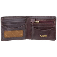 Коричневый мужской кошелек без застежки Visconti TSC46 Francesca (Brown) -  Visconti
