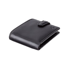 Черный мужской кошелек на кнопке Visconti TSC47 Riccardo (Black) - Visconti