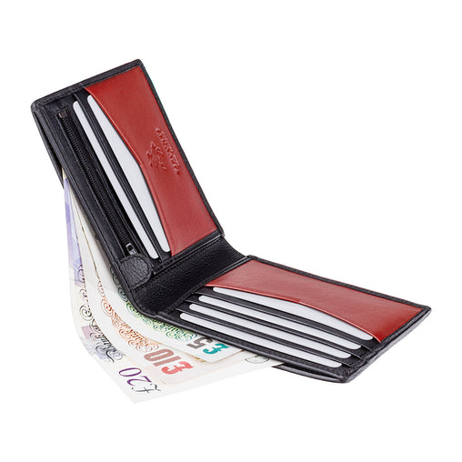 Маленький черно-красный мужской кошелек Visconti VSL20 Sword (Black/Red) -  Visconti