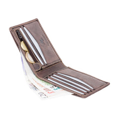 Маленький коричневый мужской кошелек Visconti VSL20 Sword (Oil Brown) -  Visconti
