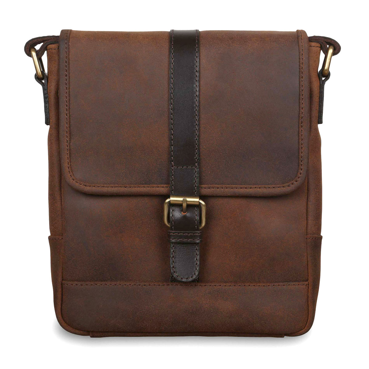Коричневая мужская сумка на плечо  Ashwood Toby Brown
