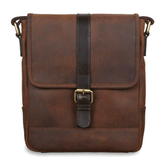 Коричневая мужская сумка на плечо  Ashwood Toby Brown