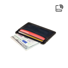 Темно-синий мужской картхолдер Visconti AT54 Evan (Burnish Blue)