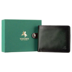 Темно-зеленый винтажный мужской кошелек Visconti AT60 Arthur Tap'n'Go (Burnish Green)