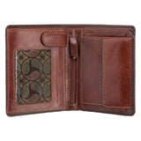 Коричневый винтажный мужской кошелек Visconti AT62 Hector Brown/Tan