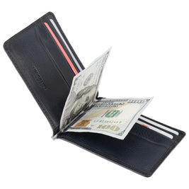 Синий мужской кошелек с зажимом Visconti AT70 Miles (Blue)