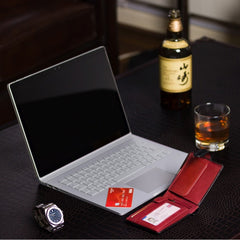 Черно-красный мужской кошелек на застежке Visconti TR35 Atlantis (Black/Red) - Visconti