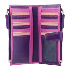 Розовый женский кошелек Visconti RB100 Bermuda (Berry/Multi) -  Visconti