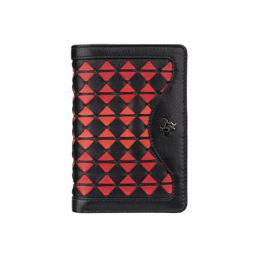 Кошелек женский черно-бордовый Visconti  BR75 Cecile (Black/Cherry)
