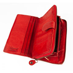 Женский кошелек ASHWOOD D84 red