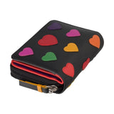 Маленький женский кошелек с сердечками LV6 Desire (Black/Multi)