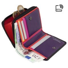 Маленький женский кошелек с сердечками LV6 Desire (Black/Multi)