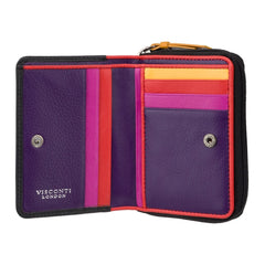 Маленький женский кошелек с сердечками LV6 Desire (Black/Multi)