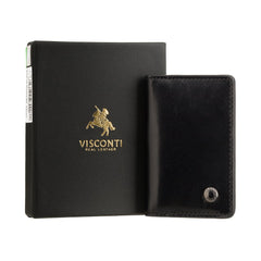 Мужской кошелек - картхолдер Visconti ENZ75 Ascari (Black Shadow)