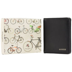 Маленький трехцветный мужской кошелек Visconti FN70 BLK/BL/GRN